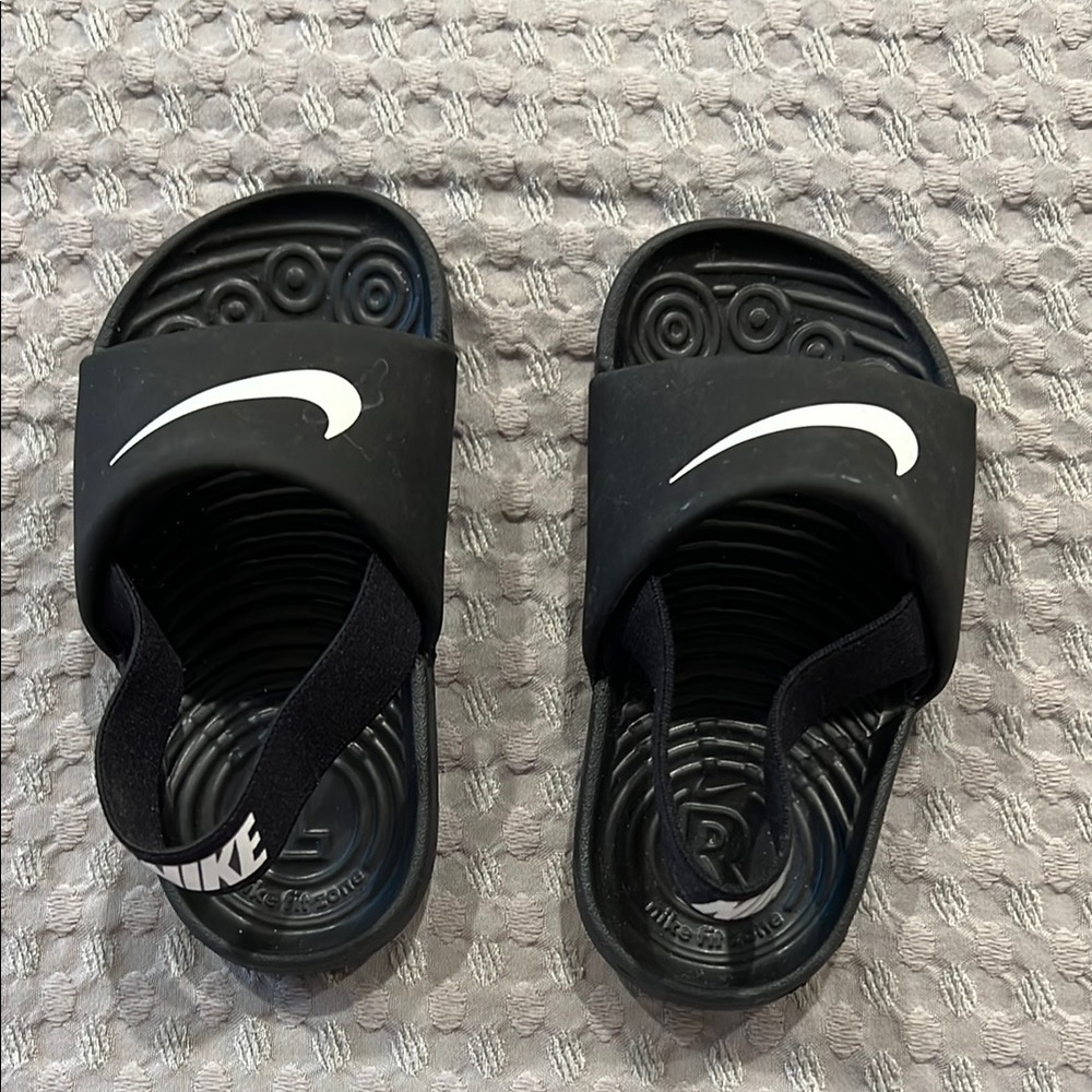 Nike Kids Black Slide Sandals